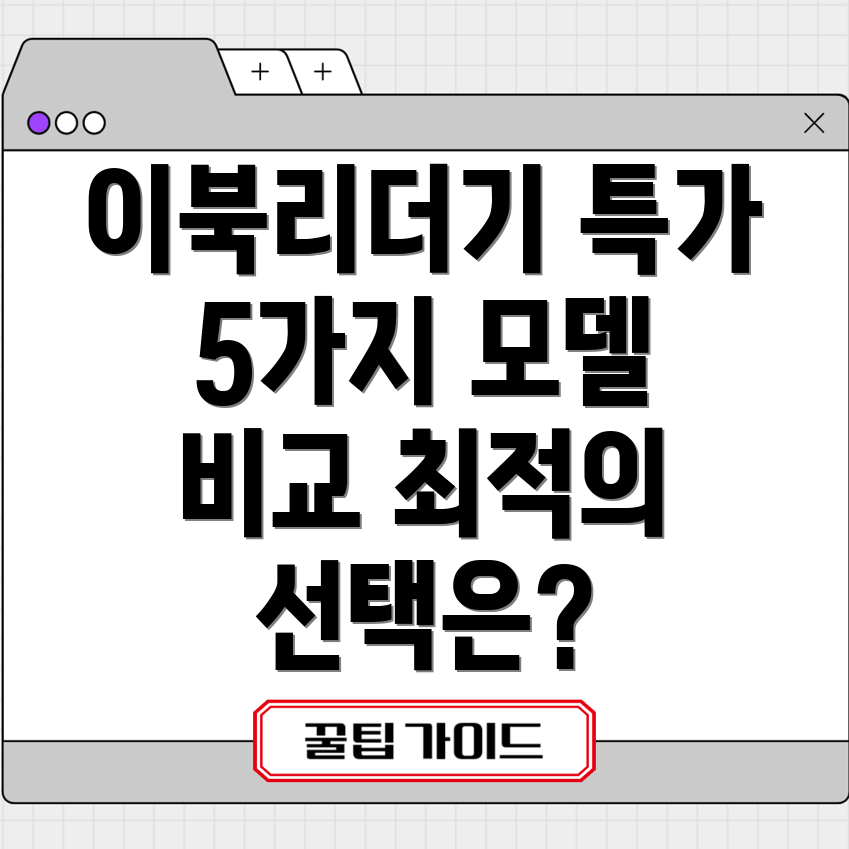 이북리더기물리키특별할인혜택5가지모델비교분석당신에게딱맞는최적의선택은