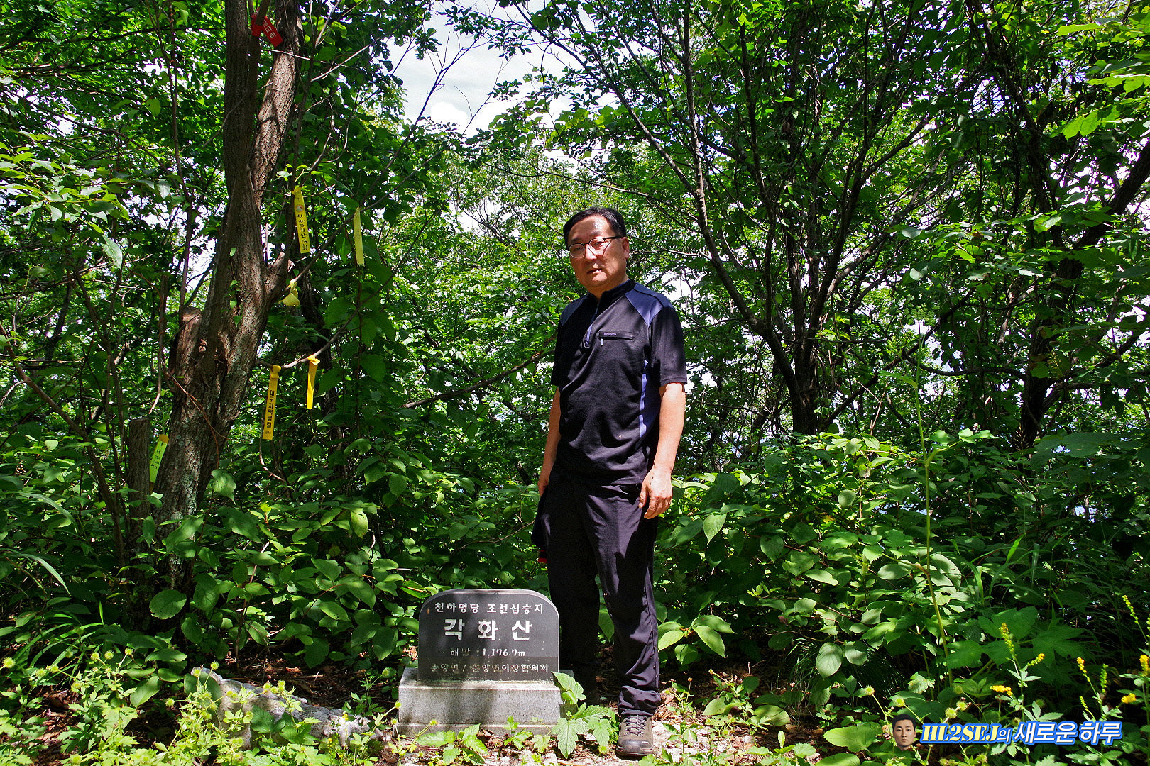 경북 봉화 각화산 정상