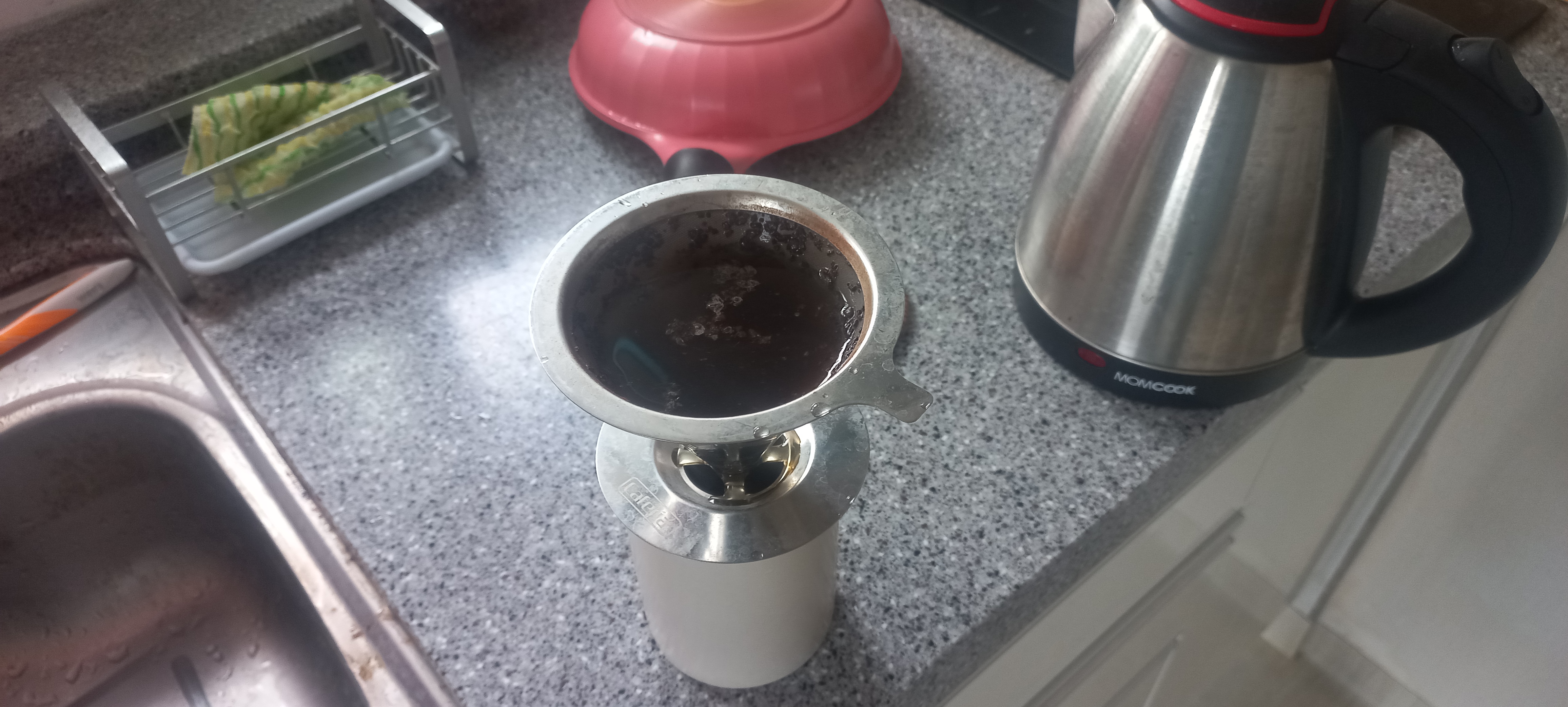 커피 필터 막힘
