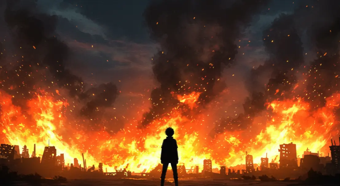 불길에 휩싸이는 꿈