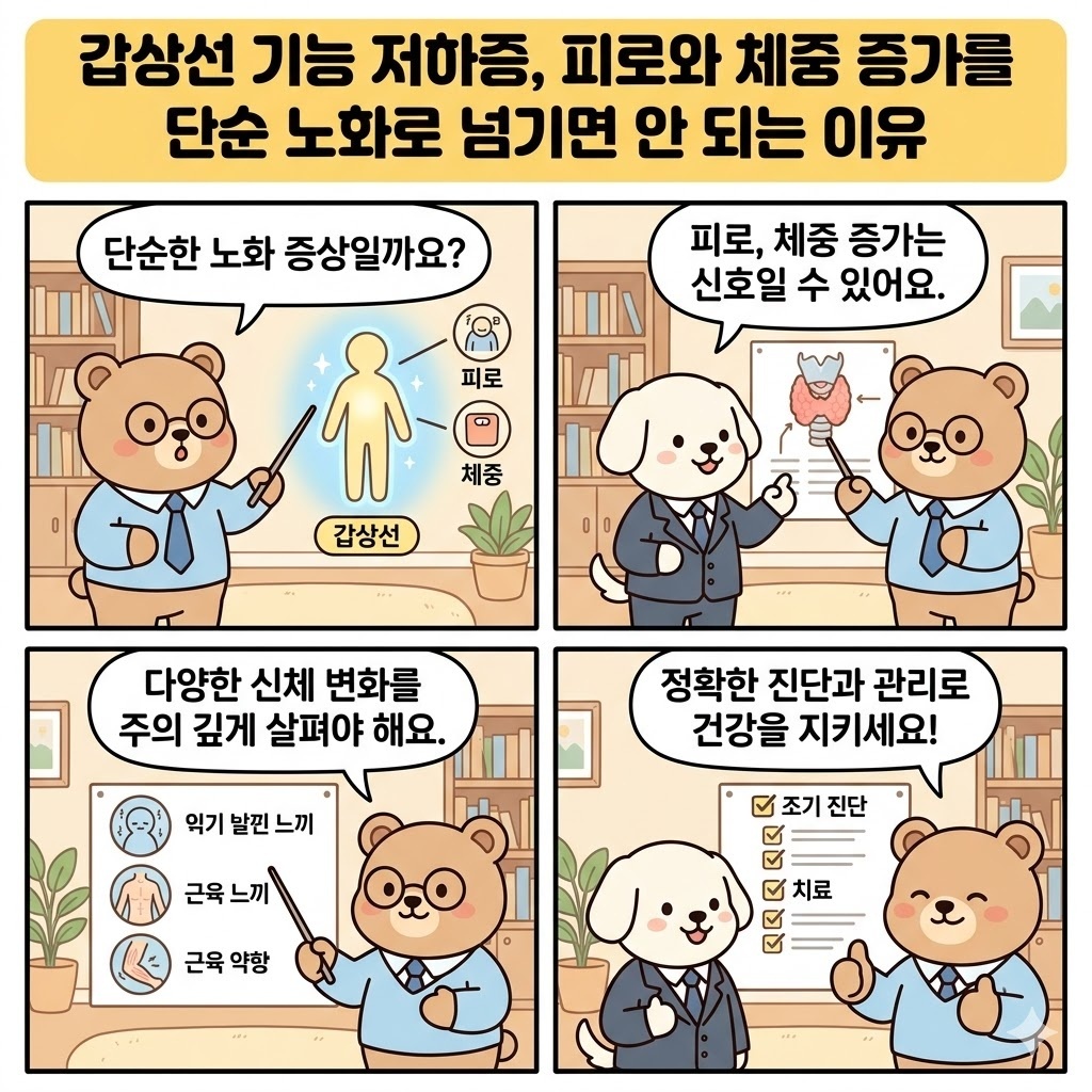 갑상선 기능 저하증, 피로와 체중 증가를 단순 노화로 넘기면 안 되는 이유