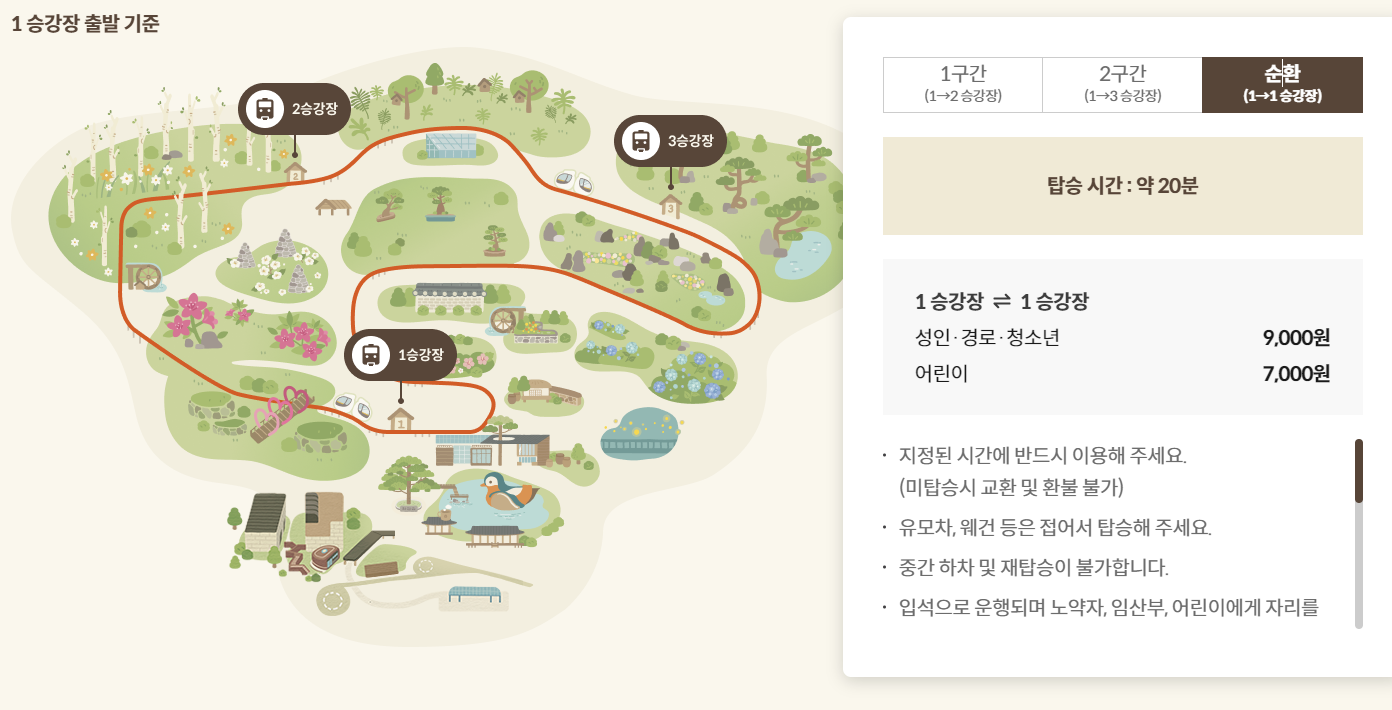 화담숲 모노레일