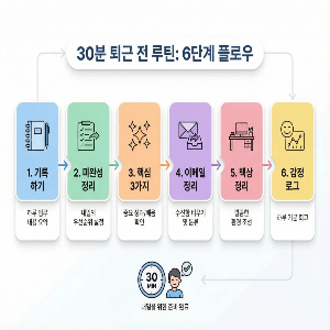 퇴근 전 30분 정리 루틴으로 내일 성과를 준비하는 법 알려 드립니다.