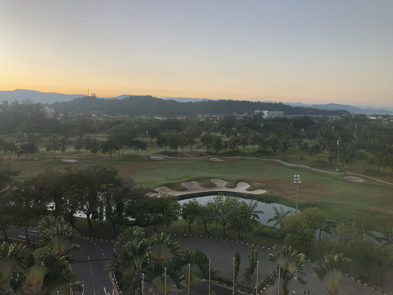 슈트라 하버 리조트에서 내려다 본 골프장 사진