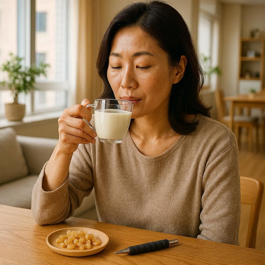 방아쇠수지증후군, 보스웰리아효능, 유향차, 5-LOX차단, 손가락통증자가관리