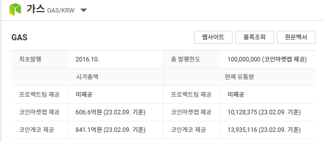 가스(GAS) 코인 시세 전망 호재5