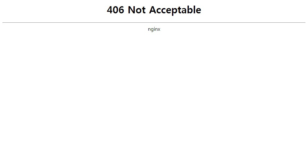 406 Not Acceptable