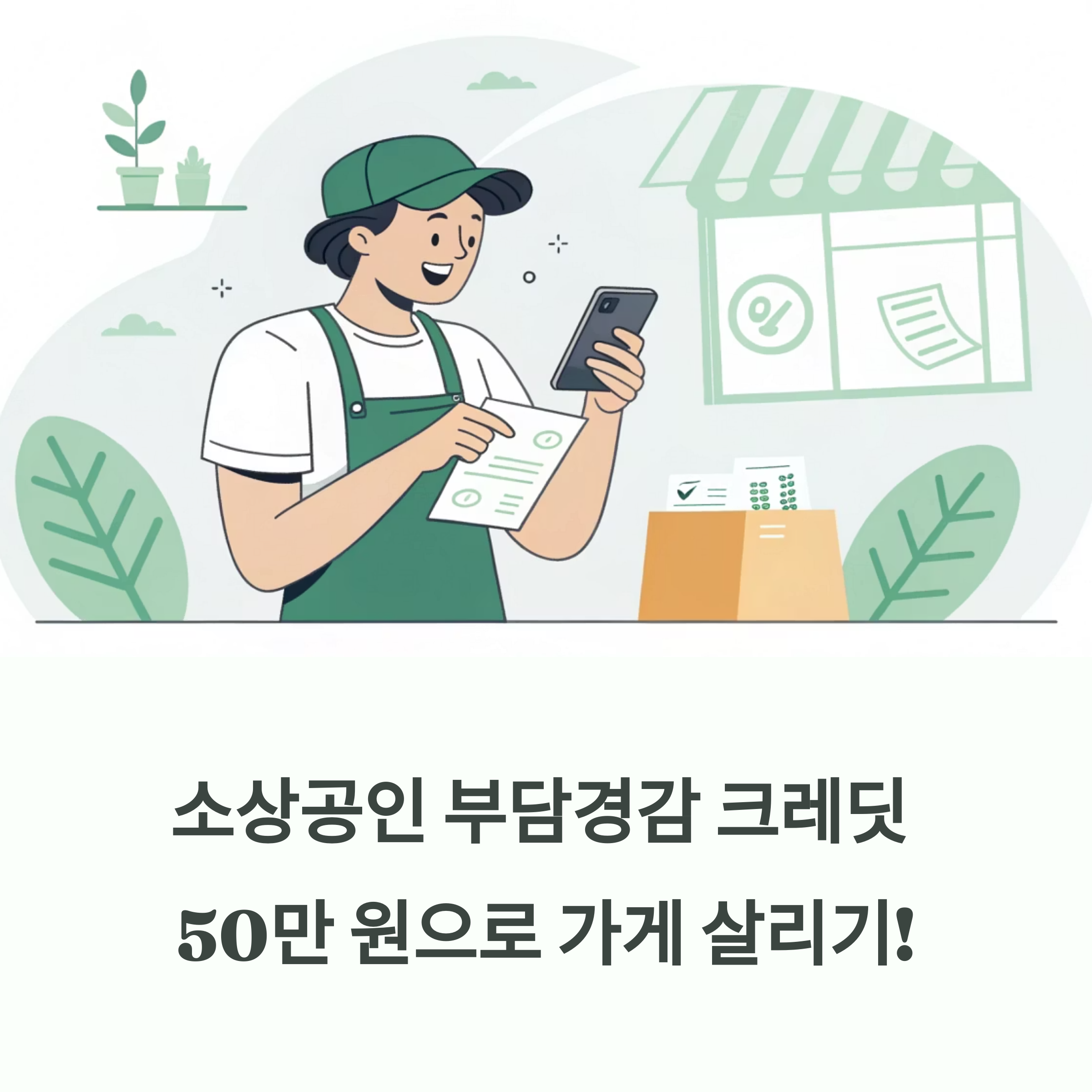 살아남는 가게의 무기, 소상공인 부담경감 크레딧 50만 원 지원 총정리