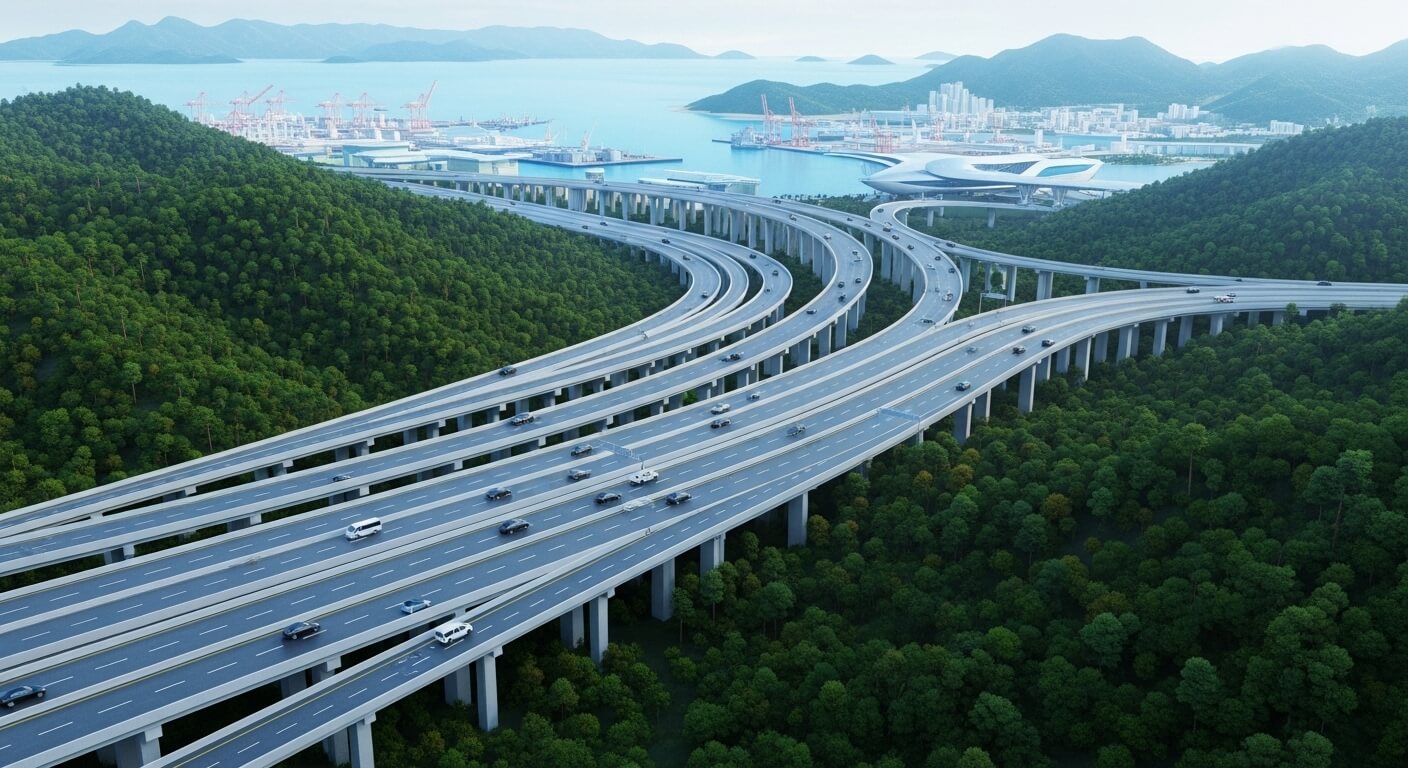 항만에서 연결되는 고속도로