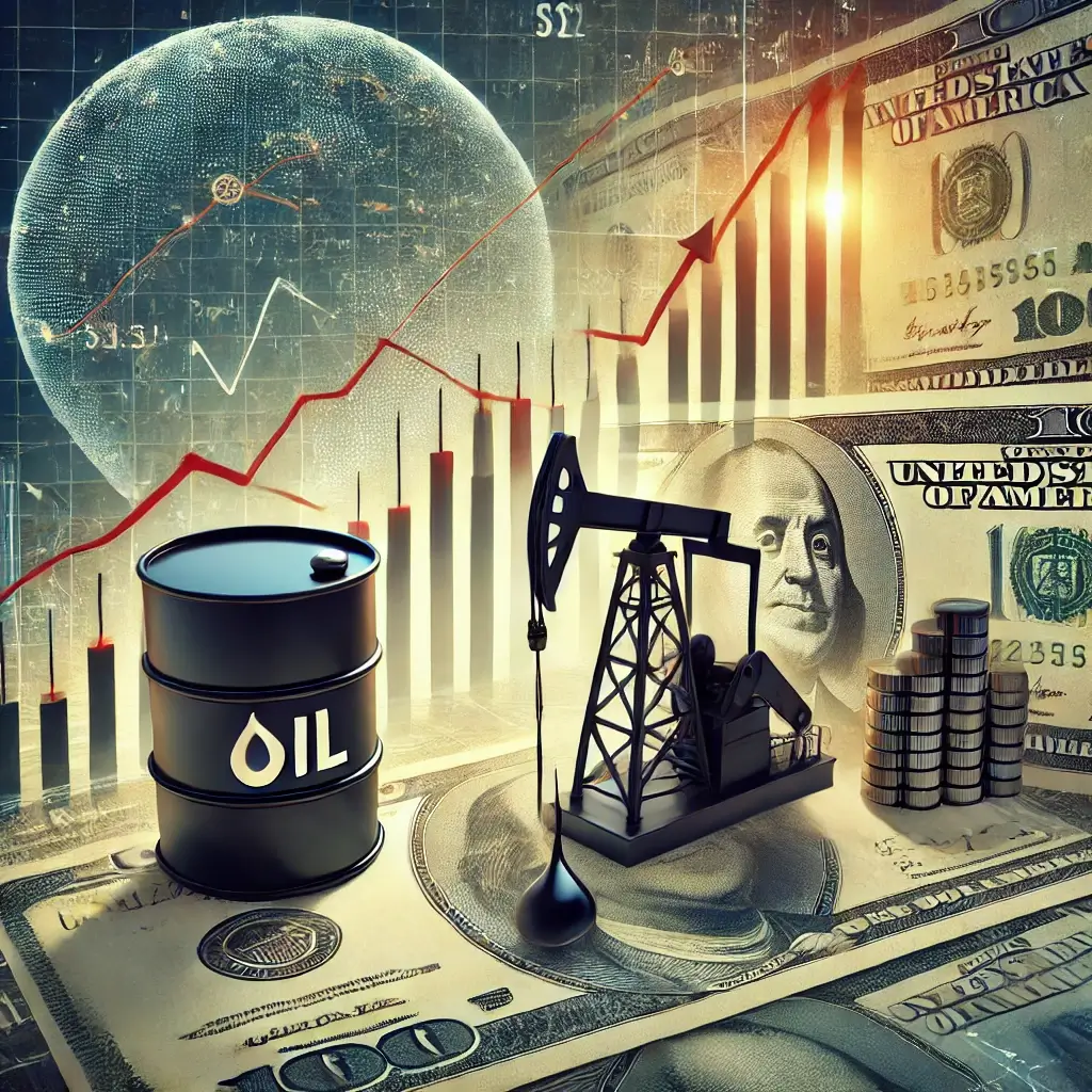 달러와 유가의 관계를 보여주는 이미지