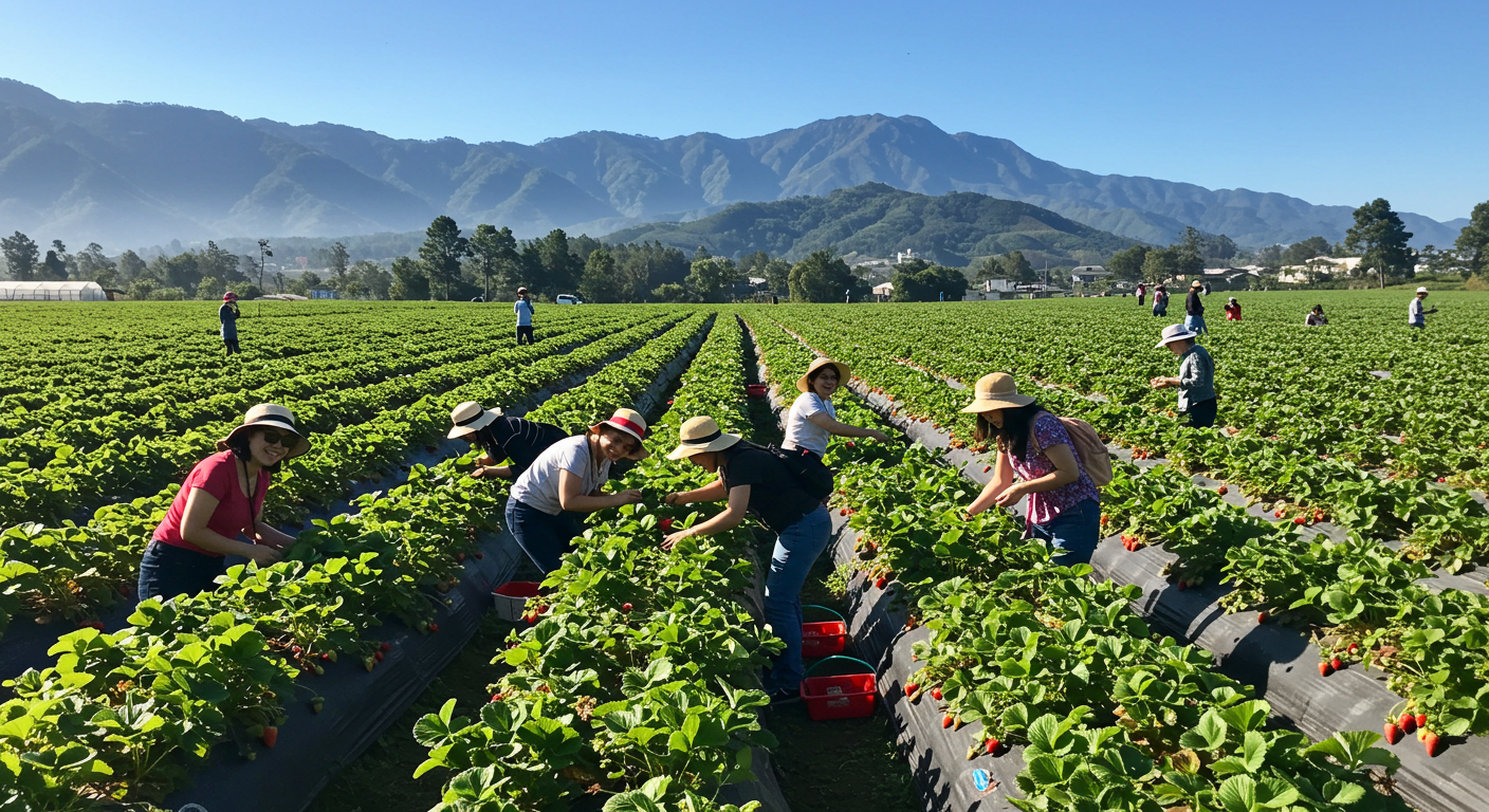 La Trinidad 딸기농장