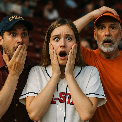 류현진 제외 소식에 놀라는 팬들의 현장 반응