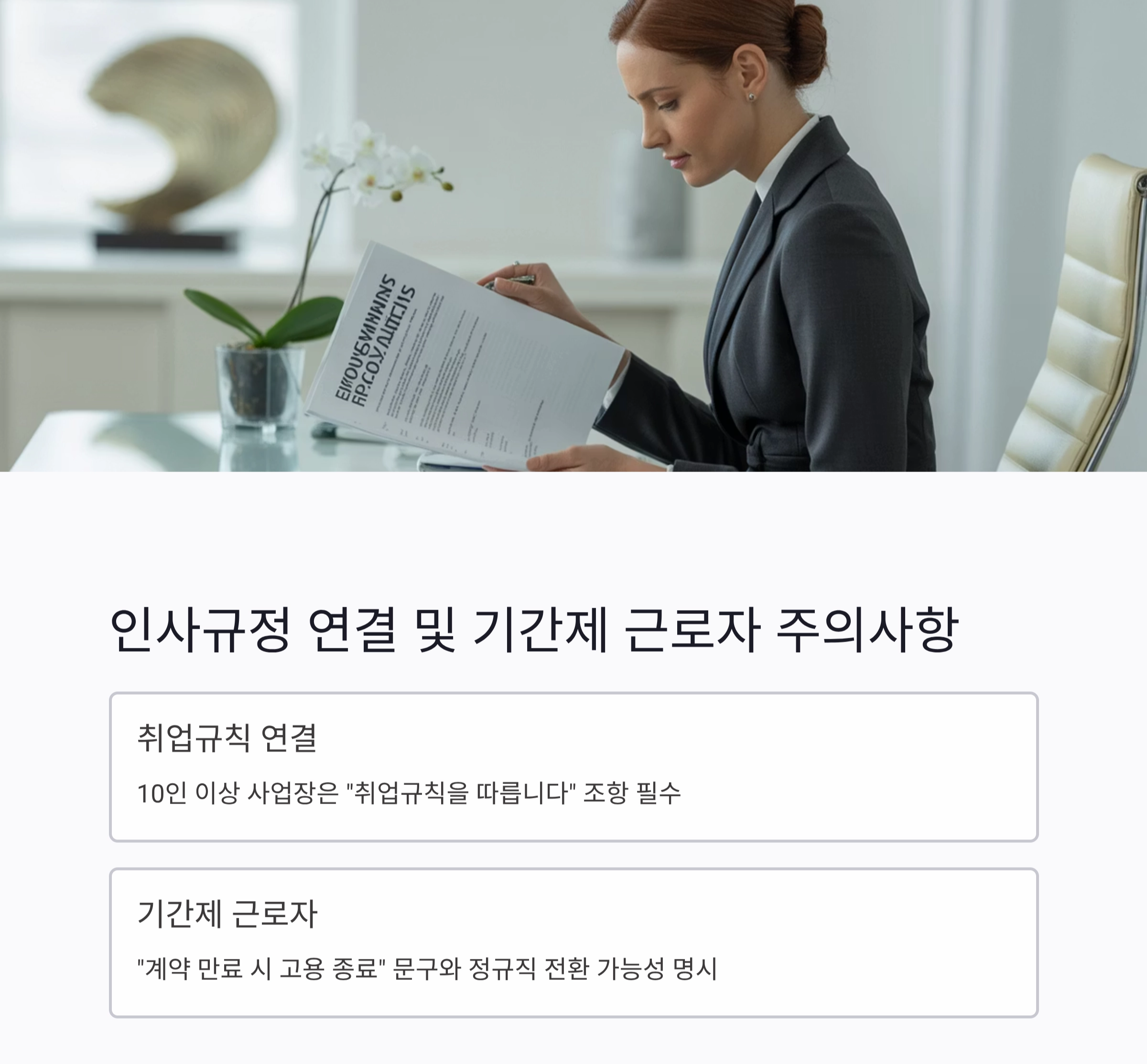 반드시 포함해야 할 근로계약서 필수 조항 정리