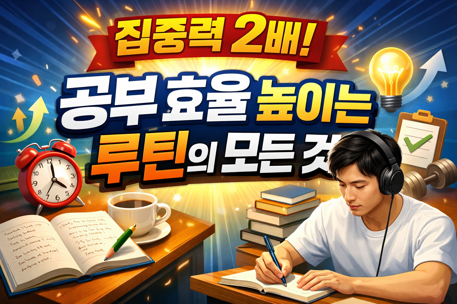 공부 효율 올리는 방법 완전 정리