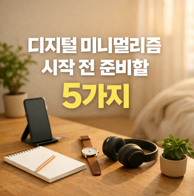 시작 전 준비할 5가지