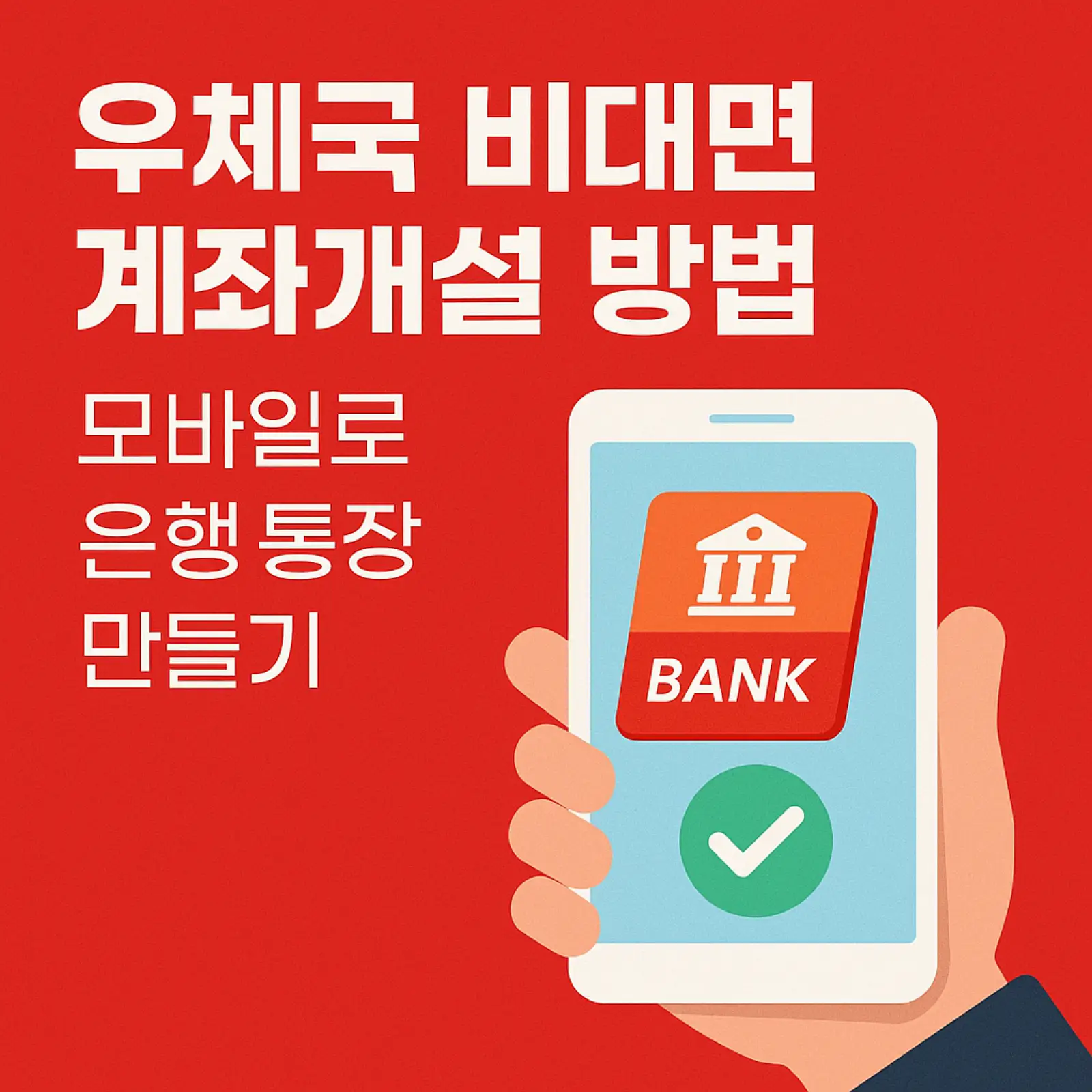 우체국-비대면-계좌개설-방법-모바일-은행-통장-만들기-썸네일