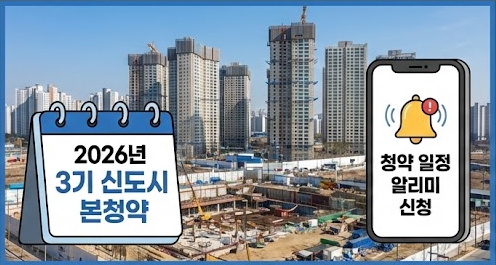 3기 신도시 본청약 일정