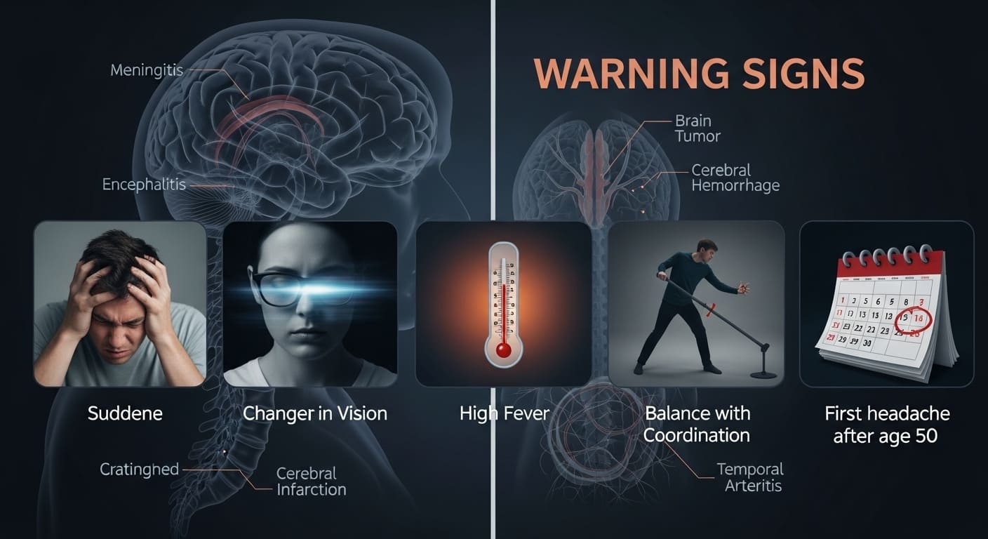 만성 두통에 시달린다면? 병원 진료가 필요한 5가지 신호