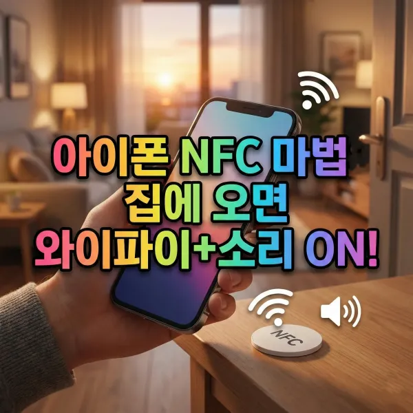 아이폰 NFC 태그 활용법