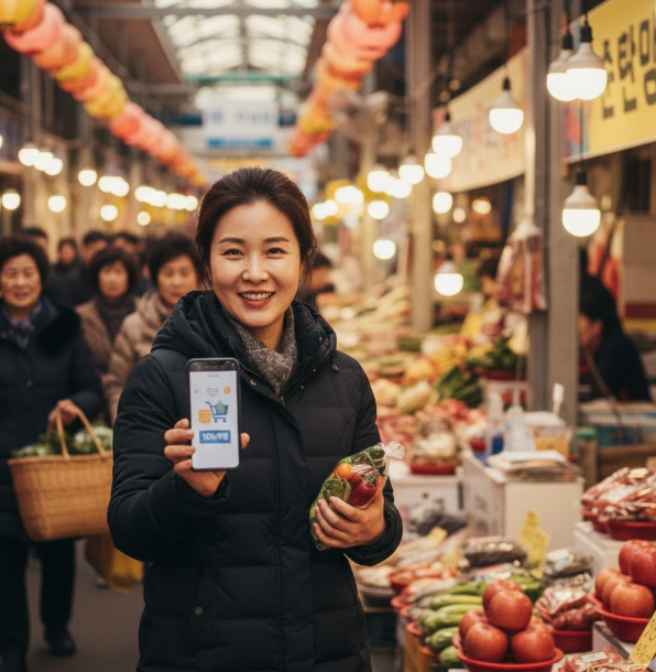 모바일상품권 보여주는 모습