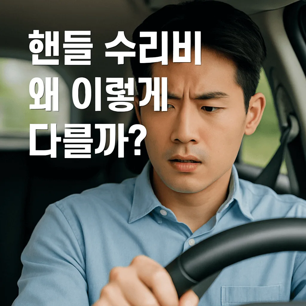 같은 핸들 고장인데 왜 정비소마다 수리비가 다를까