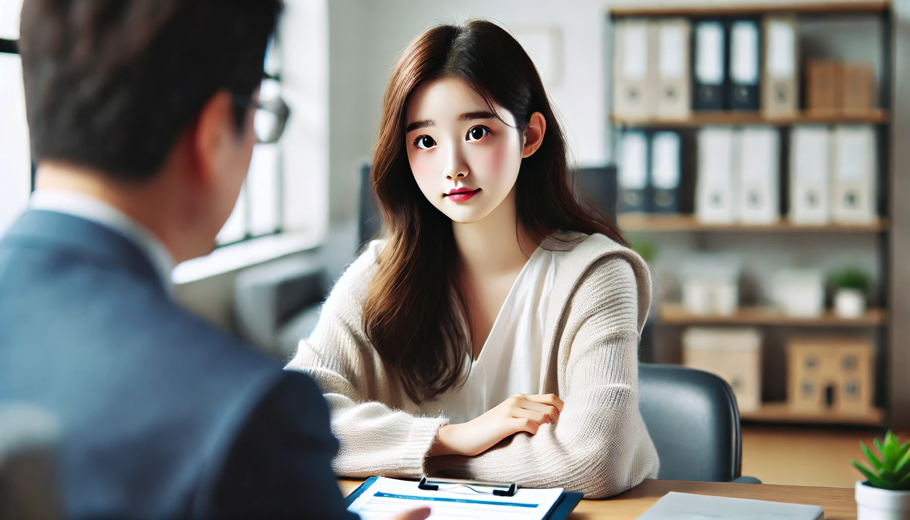 전세사기 피해자 긴급복지지원 관련 상담하는 이미지