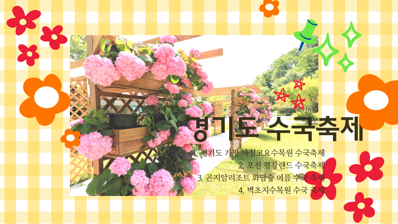 서울근교 경기도 수국축제 명소 BEST 4: 가평 아침고요수목원, 포천 평강랜드, 화담숲, 벽초지수목원 수국 축제