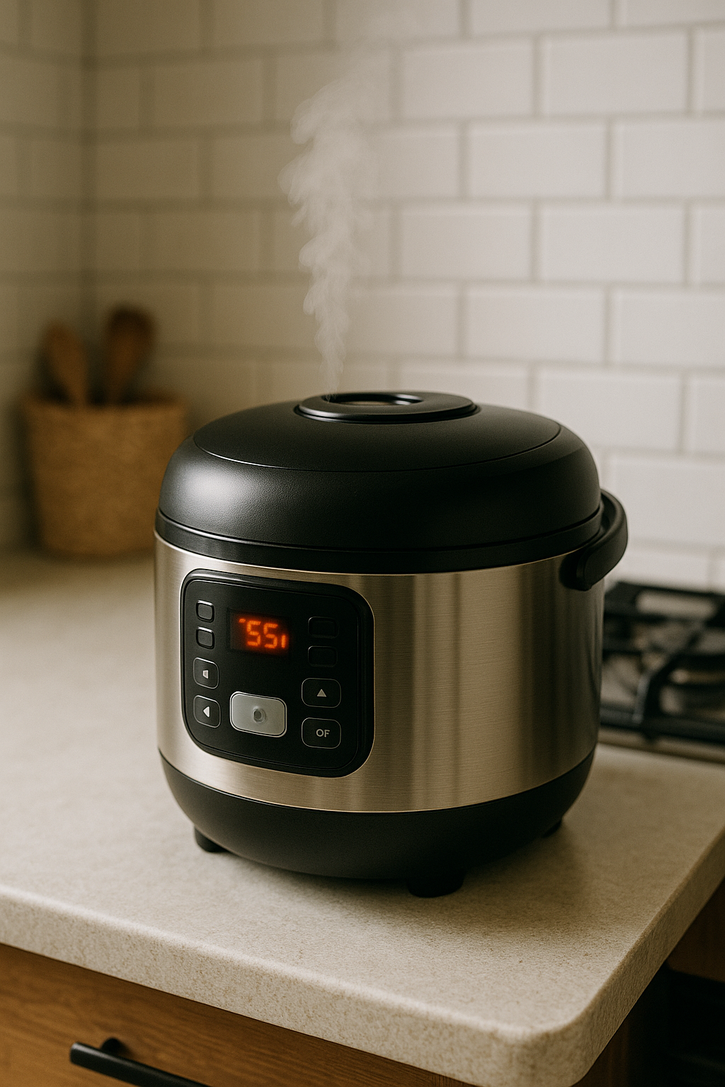 보온중인 전기밥솥 이미지