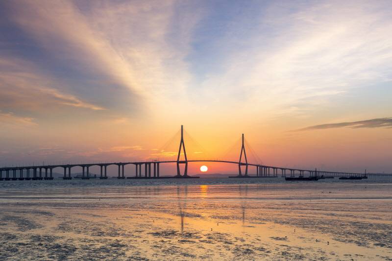 전국 해넘이 명소 인천대교