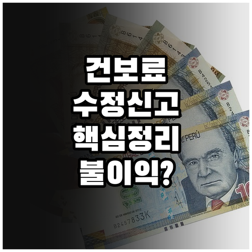 건강보험료 보수총액 수정신고 유형별 ..