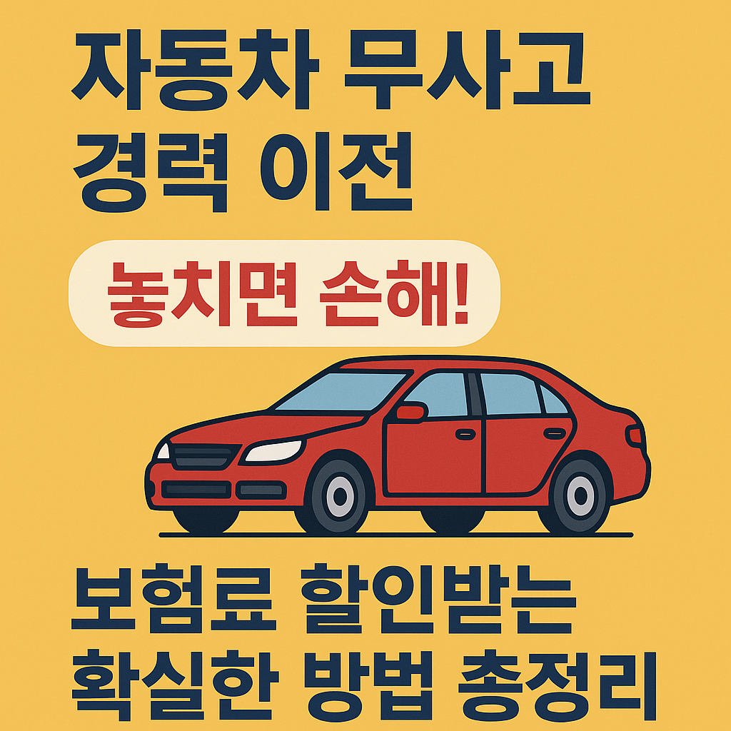 자동차 무사고 경력 이전, 놓치면 손해! 보험료 할인받는 확실한 방법 총정리 관련 사진