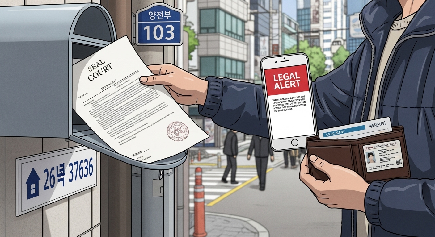 법원 우편 송달의 기본 원칙은?