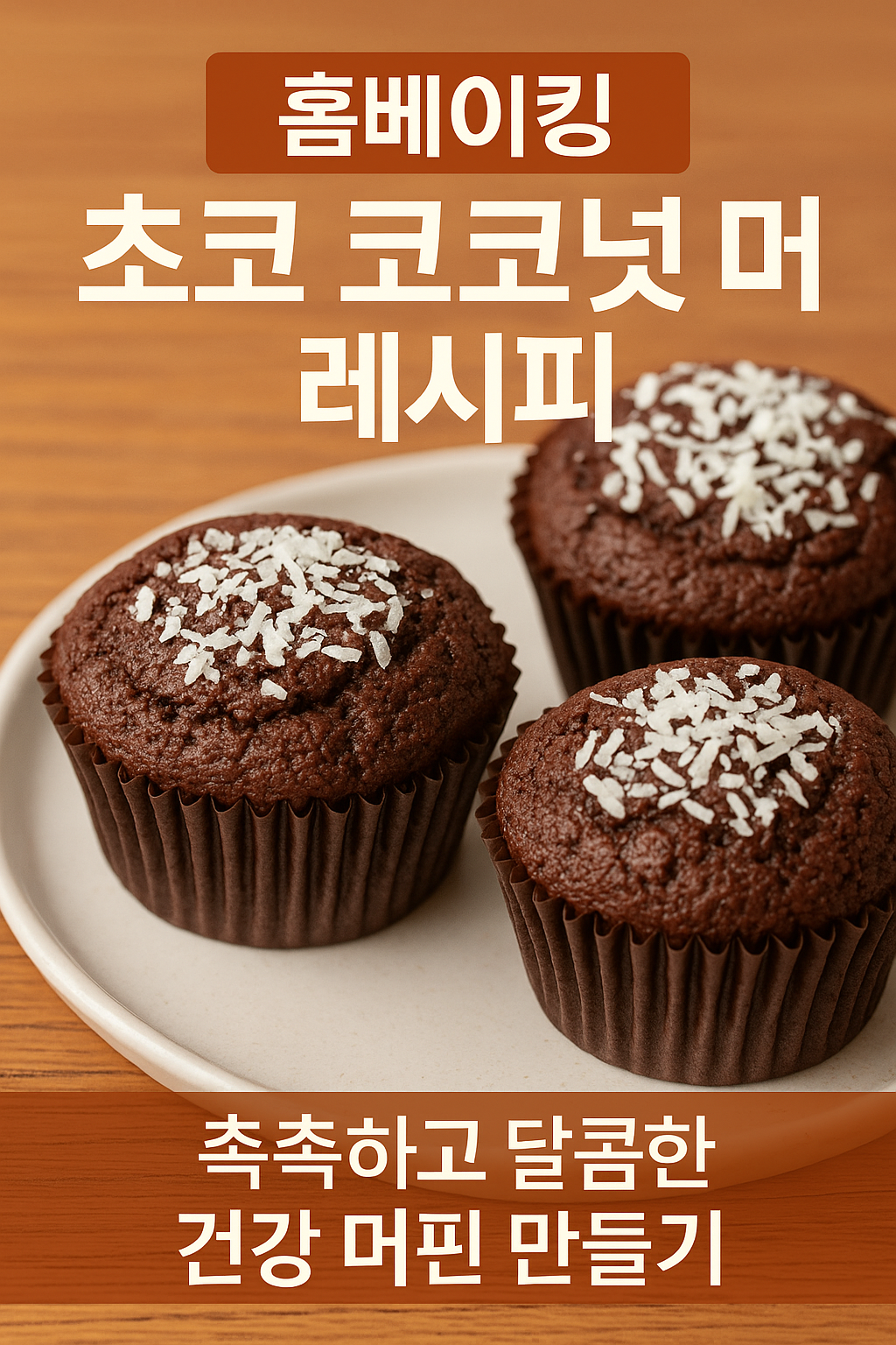 초코 코코넛 머핀 레시피