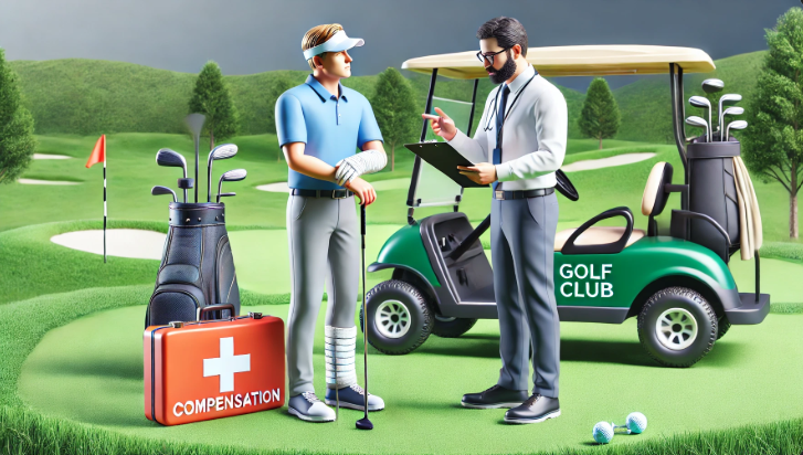 골프장에서 발생할 수 있는 부상 유형, 보상 방법 관련 이미지