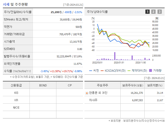 씨젠_기업개요