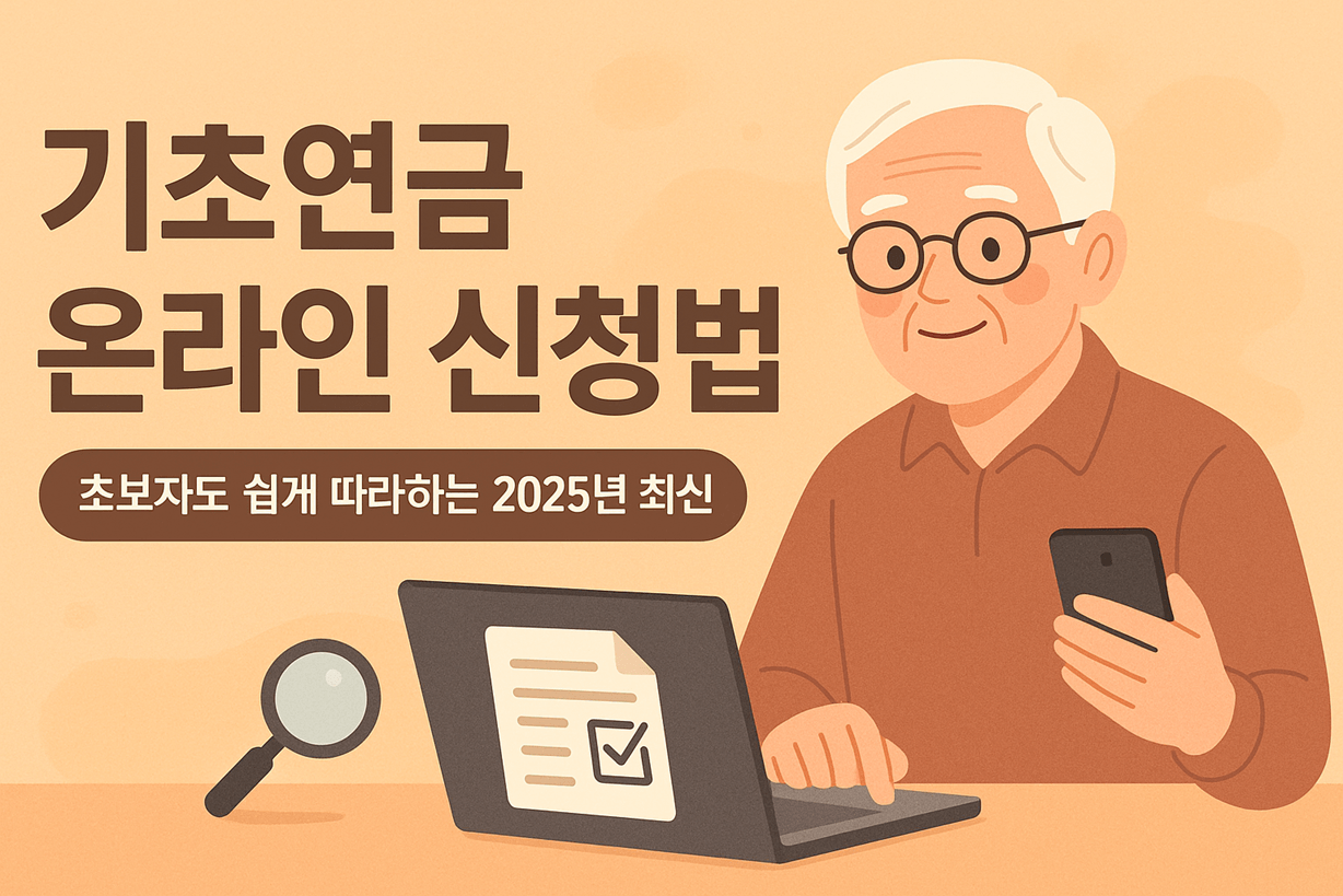 2025 기초연금 온라인 신청방법