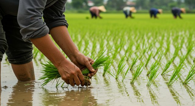 농어민 수당 신청; 모내기