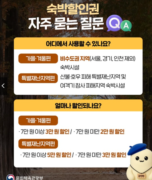 대한민국 숙박세일페스타 할인권 자주 묻는 질문