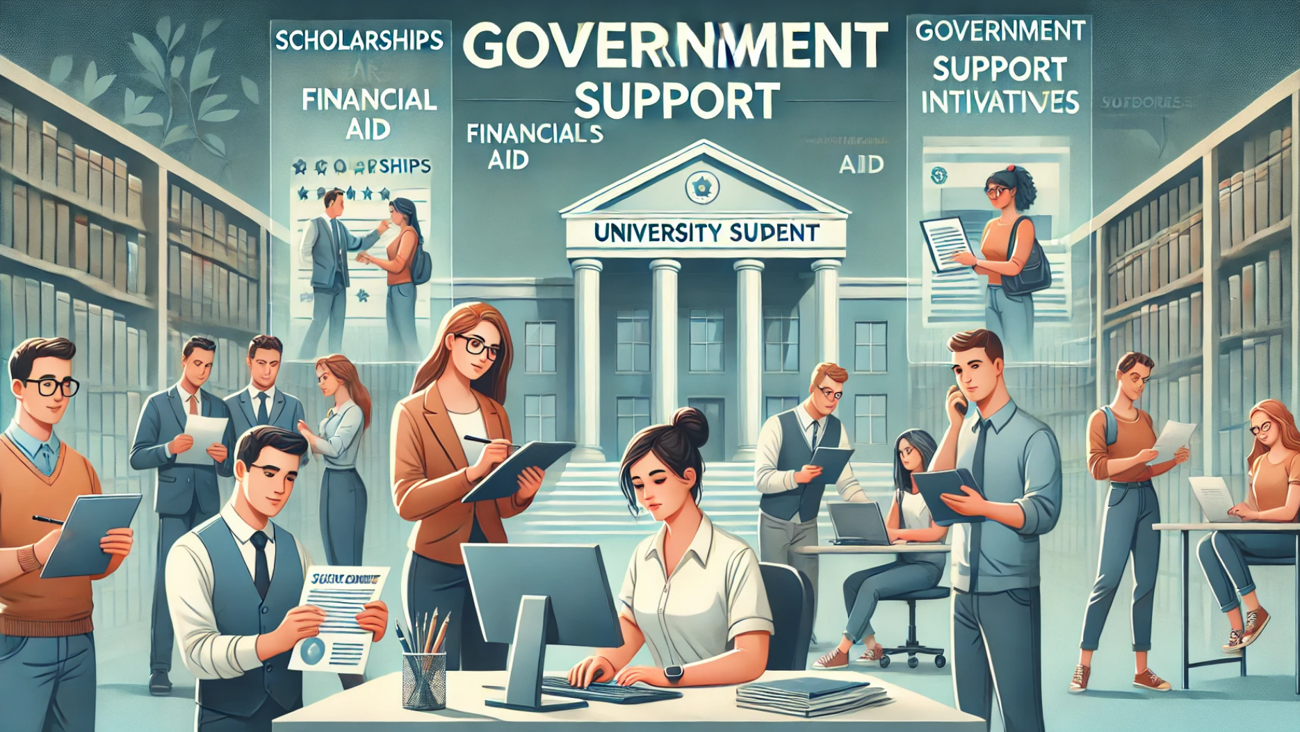 대학생 정부 지원 그림