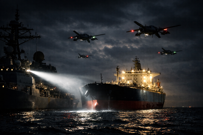 호르무즈 해협 봉쇄로 인한 글로벌 유조선들의 우회 항로 선택과 물류 지연.