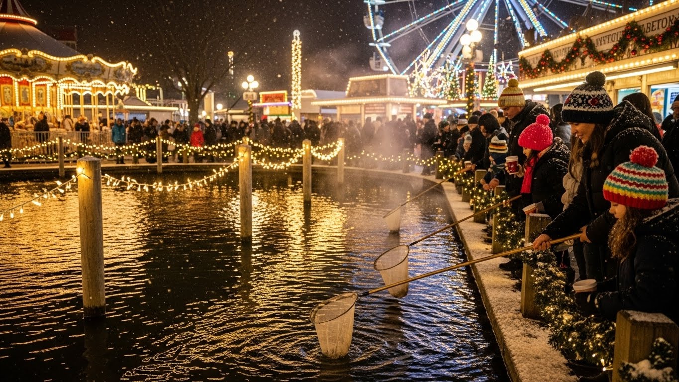 서울랜드 겨울 빙어낚시