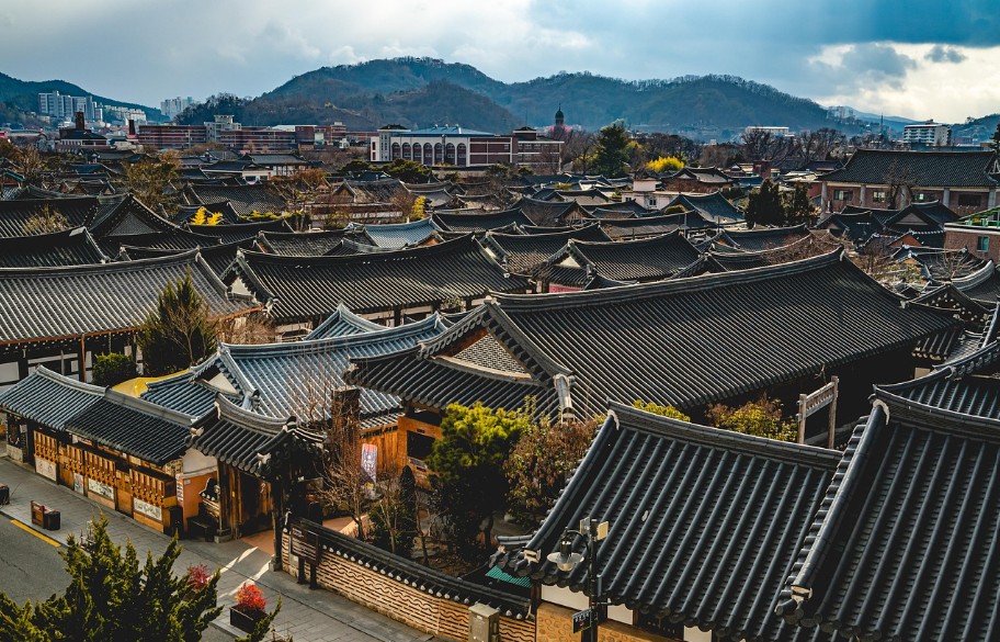 국내여행 초보자 추천지 전주 한옥마을 전경 사진