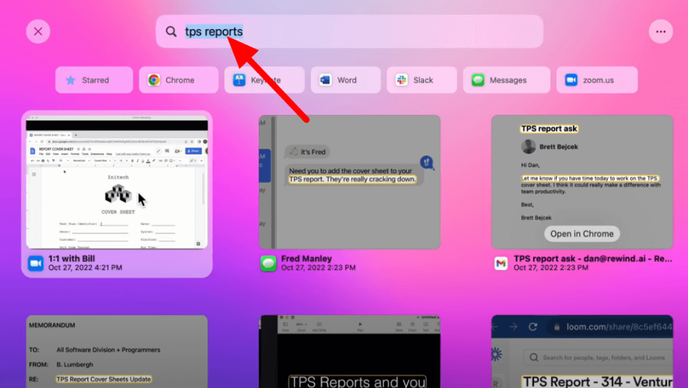리와인드 Rewind AI 검색