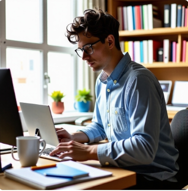 근로장려금을 신청하는 모습을 표현한 이미지