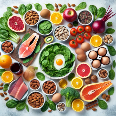 철분, 콜라겐과 관련된 식단 이미지