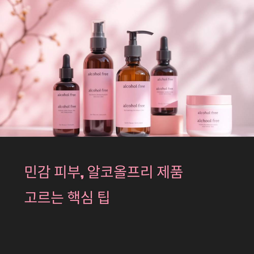 민감 피부를 위한 알코올프리 제품