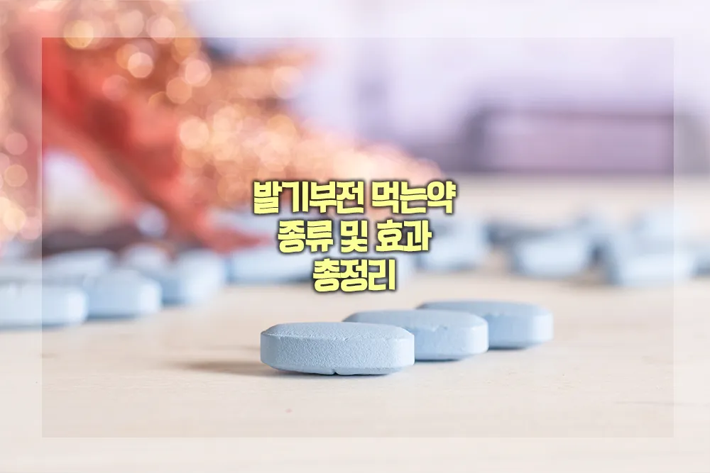 발기부전 먹는약 종류 효과