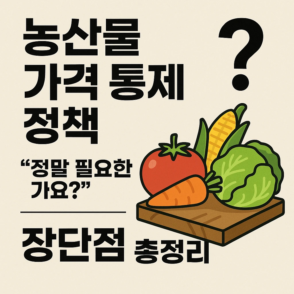 농업경제학 : 농산물 가격 통제 정책, 정말 필요한가요?