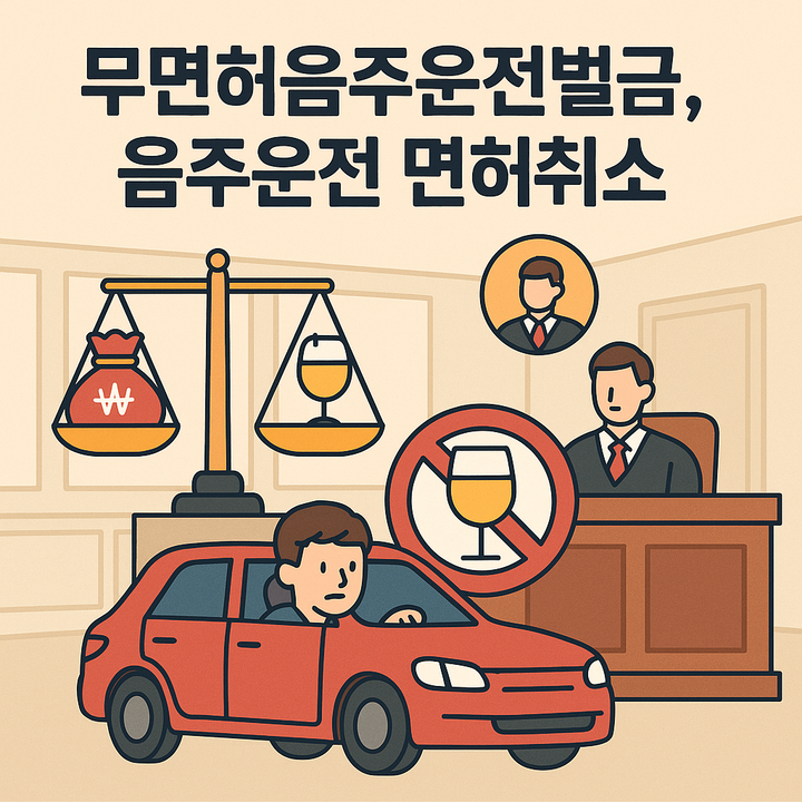무면허음주운전벌금 면허취소구제방법