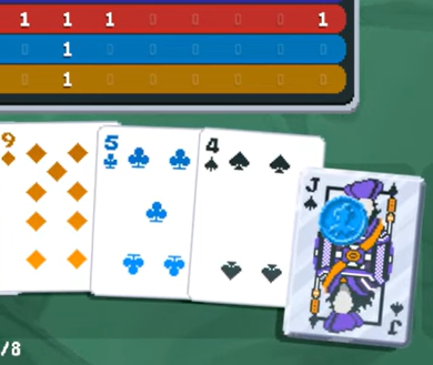 파란색 인장 스틸 카드